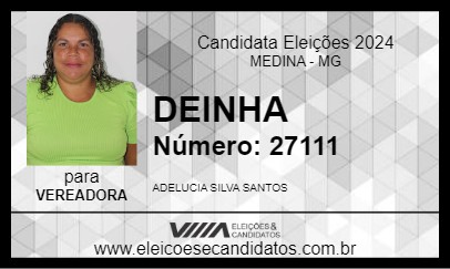 Candidato DEINHA 2024 - MEDINA - Eleições