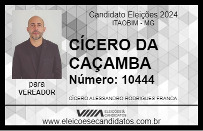 Candidato CÍCERO DA CAÇAMBA 2024 - ITAOBIM - Eleições