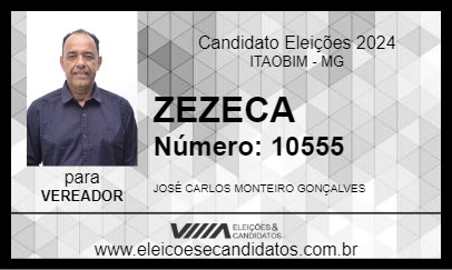 Candidato ZEZECA 2024 - ITAOBIM - Eleições