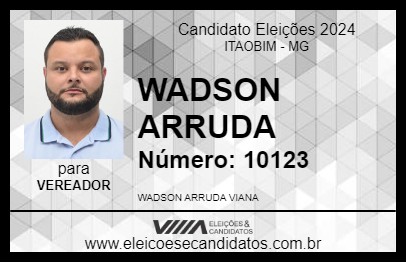 Candidato WADSON ARRUDA 2024 - ITAOBIM - Eleições