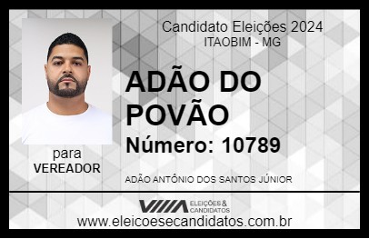 Candidato ADÃO DO POVÃO 2024 - ITAOBIM - Eleições