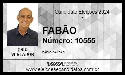 Candidato FABÃO 2024 - BELO HORIZONTE - Eleições