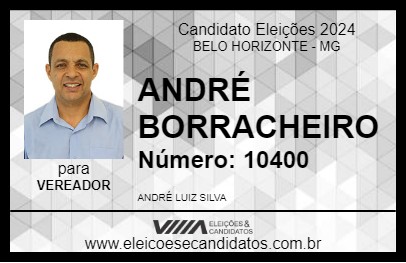 Candidato ANDRÉ BORRACHEIRO 2024 - BELO HORIZONTE - Eleições