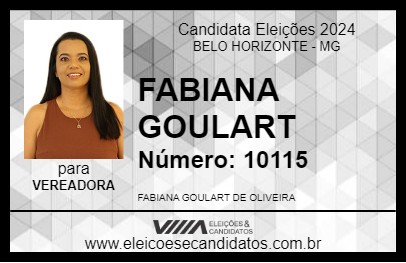 Candidato FABIANA GOULART 2024 - BELO HORIZONTE - Eleições