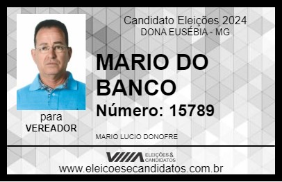 Candidato MARIO DO BANCO 2024 - DONA EUSÉBIA - Eleições