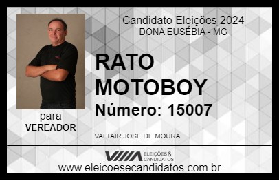 Candidato RATO MOTOBOY 2024 - DONA EUSÉBIA - Eleições