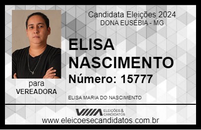 Candidato ELISA NASCIMENTO 2024 - DONA EUSÉBIA - Eleições