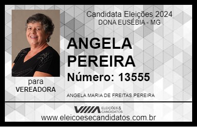 Candidato ANGELA PEREIRA 2024 - DONA EUSÉBIA - Eleições