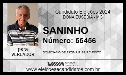 Candidato SANINHO 2024 - DONA EUSÉBIA - Eleições