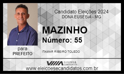 Candidato MAZINHO 2024 - DONA EUSÉBIA - Eleições