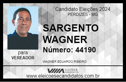 Candidato SARGENTO WAGNER 2024 - PERDIZES - Eleições