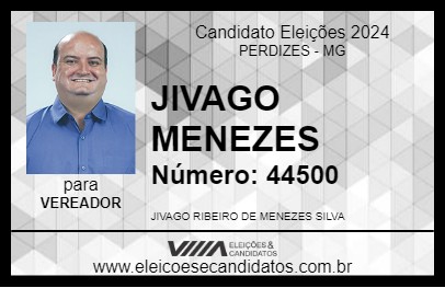 Candidato JIVAGO MENEZES 2024 - PERDIZES - Eleições