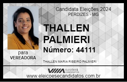 Candidato THALLEN PALMIERI 2024 - PERDIZES - Eleições