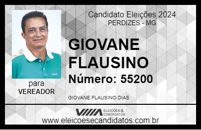 Candidato GIOVANE FLAUSINO 2024 - PERDIZES - Eleições