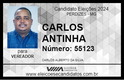 Candidato CARLOS ANTINHA 2024 - PERDIZES - Eleições