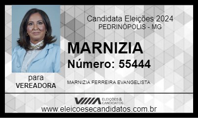 Candidato MARNIZIA 2024 - PEDRINÓPOLIS - Eleições