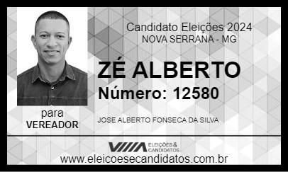 Candidato ZÉ ALBERTO 2024 - NOVA SERRANA - Eleições