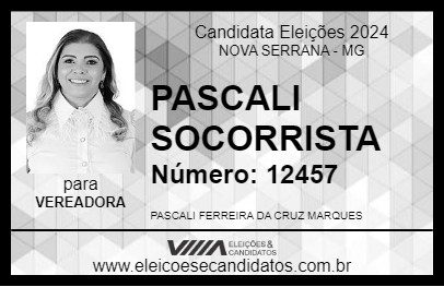 Candidato PASCALI SOCORRISTA 2024 - NOVA SERRANA - Eleições