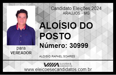 Candidato ALOÍSIO DO POSTO 2024 - ARAÚJOS - Eleições