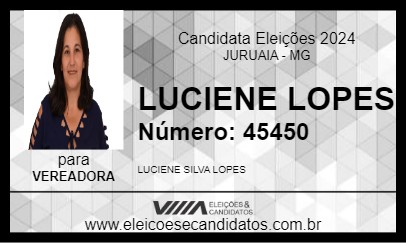 Candidato LUCIENE LOPES 2024 - JURUAIA - Eleições