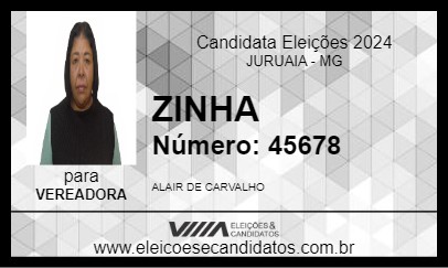 Candidato ZINHA 2024 - JURUAIA - Eleições