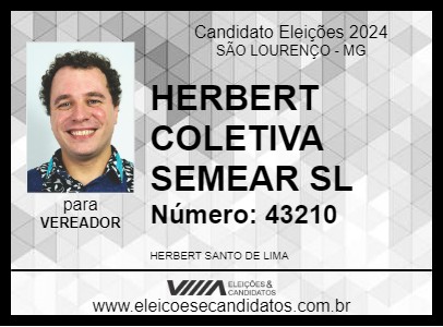 Candidato HERBERT COLETIVA SEMEAR SL 2024 - SÃO LOURENÇO - Eleições