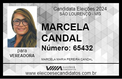 Candidato MARCELA CANDAL 2024 - SÃO LOURENÇO - Eleições