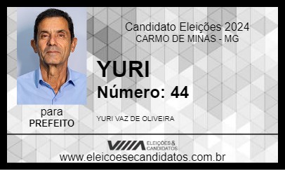 Candidato YURI 2024 - CARMO DE MINAS - Eleições