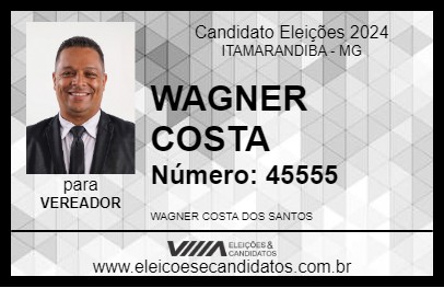 Candidato WAGNER COSTA 2024 - ITAMARANDIBA - Eleições