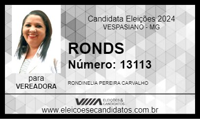 Candidato RONDS 2024 - VESPASIANO - Eleições