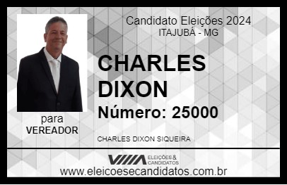 Candidato CHARLES DIXON 2024 - ITAJUBÁ - Eleições