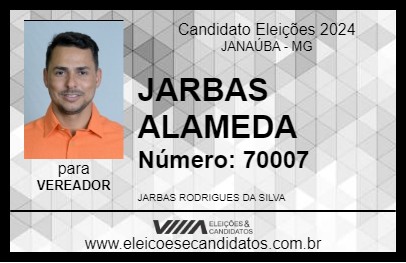 Candidato JARBAS ALAMEDA 2024 - JANAÚBA - Eleições