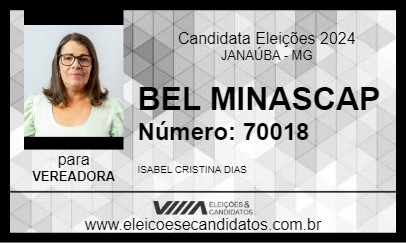 Candidato BEL MINASCAP 2024 - JANAÚBA - Eleições