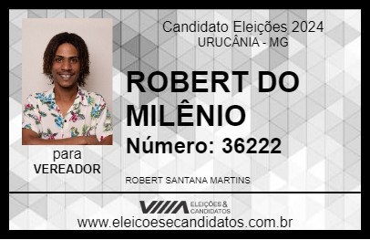 Candidato ROBERT DO MILÊNIO 2024 - URUCÂNIA - Eleições