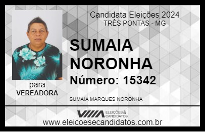 Candidato SUMAIA NORONHA 2024 - TRÊS PONTAS - Eleições