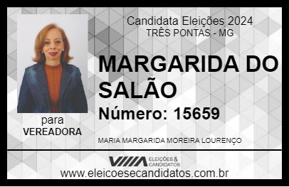 Candidato MARGARIDA DO SALÃO 2024 - TRÊS PONTAS - Eleições