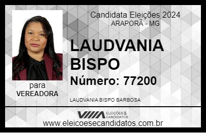 Candidato LAUDVANIA BISPO 2024 - ARAPORÃ - Eleições