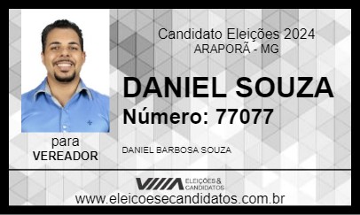 Candidato DANIEL SOUZA 2024 - ARAPORÃ - Eleições