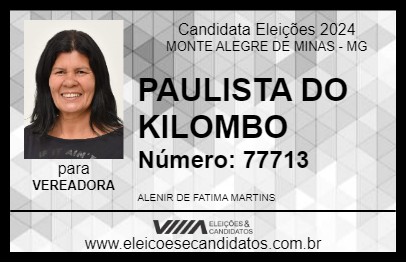 Candidato PAULISTA DO KILOMBO  2024 - MONTE ALEGRE DE MINAS - Eleições