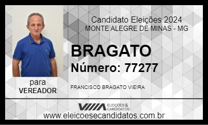 Candidato BRAGATO  2024 - MONTE ALEGRE DE MINAS - Eleições