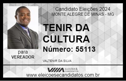 Candidato TENIR DA CULTURA 2024 - MONTE ALEGRE DE MINAS - Eleições