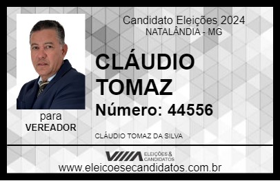 Candidato CLÁUDIO TOMAZ 2024 - NATALÂNDIA - Eleições