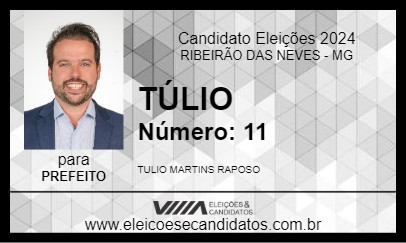 Candidato TÚLIO  2024 - RIBEIRÃO DAS NEVES - Eleições