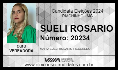 Candidato SUELI ROSARIO 2024 - RIACHINHO - Eleições