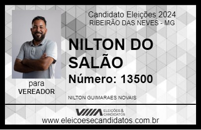 Candidato NILTON DO SALÃO 2024 - RIBEIRÃO DAS NEVES - Eleições