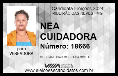 Candidato CLEIDIANE DO POSTO 2024 - RIBEIRÃO DAS NEVES - Eleições