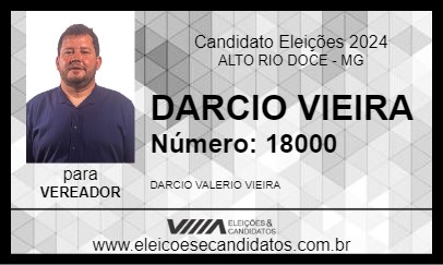 Candidato DARCIO VIEIRA 2024 - ALTO RIO DOCE - Eleições