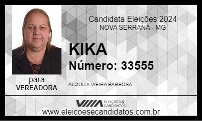 Candidato KIKA 2024 - NOVA SERRANA - Eleições