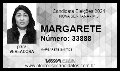 Candidato MARGARETE 2024 - NOVA SERRANA - Eleições