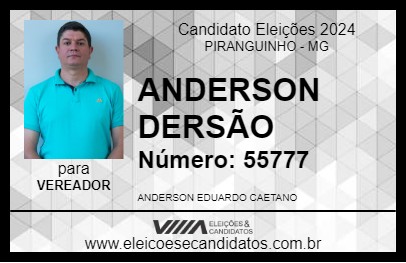 Candidato ANDERSON DERSÃO 2024 - PIRANGUINHO - Eleições